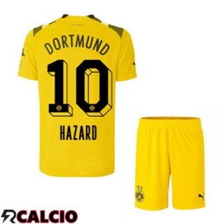 Maglie Calcio Dortmund BVB (Hazard 10) Bambino cup Giallo 2022/2023