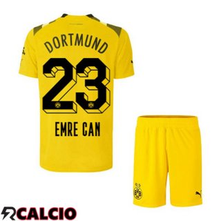 Maglie Calcio Dortmund BVB (Emre Can 23) Bambino cup Giallo 2022/2023