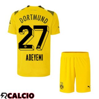 Maglie Calcio Dortmund BVB (Adeyemi 27) Bambino cup Giallo 2022/2023