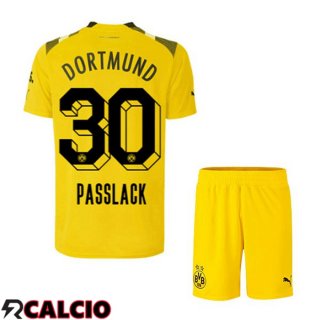 Maglie Calcio Dortmund BVB (Passlack 30) Bambino cup Giallo 2022/2023