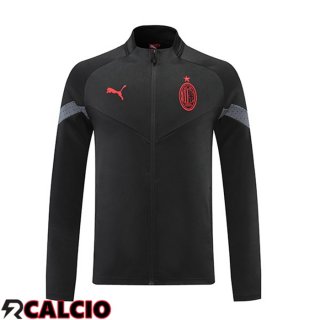 Giacca Calcio AC Milan Nero 2022/2023  Giacca Calcio AC Milan Nero 2022/2023