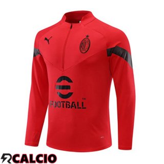 Felpa Allenamento AC Milan Rosso 2022/2023  Felpa Allenamento AC Milan Rosso 2022/2023