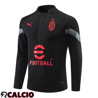 Felpa Allenamento AC Milan Nero 2022/2023  Felpa Allenamento AC Milan Nero 2022/2023