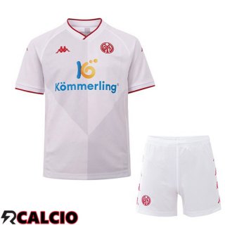 Seconda Maglie Calcio FSV Mainz 05 Bambino Bianco 2022/2023