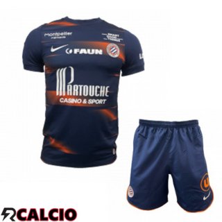 Prima Maglie Calcio Montpellier HSC Bambino Nero 2022/2023
