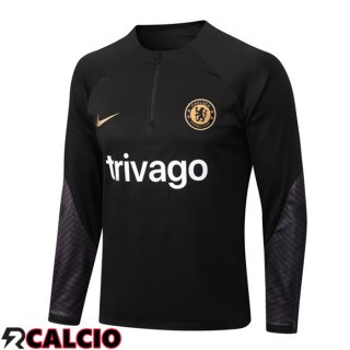 Felpa Allenamento FC Chelsea Nero 2022/2023  Felpa Allenamento FC Chelsea Nero 2022/2023