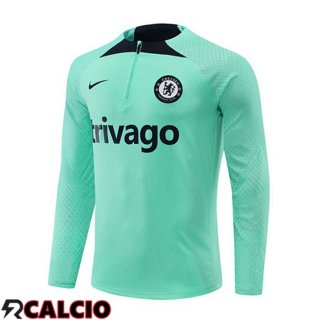 Felpa Allenamento FC Chelsea Verde 2022/2023  Felpa Allenamento FC Chelsea Verde 2022/2023