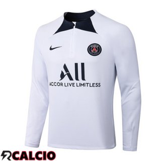 Felpa Allenamento Paris PSG Bianco 2022/2023  Felpa Allenamento Paris PSG Bianco 2022/2023