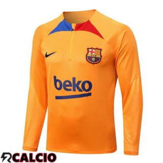 Felpa Allenamento FC Barcellona Arancia 2022/2023  Felpa Allenamento FC Barcellona Arancia 2022/2023