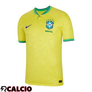 Prima Maglie Calcio Brasile Giallo Coppa Del Mondo 2022  Prima Maglie Calcio Brasile Giallo Coppa Del Mondo 2022