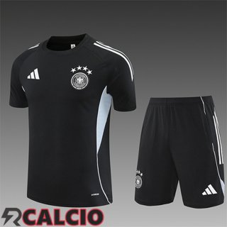 Insieme T Shirt Allenamento Germania Bambino Nero/Grigio 2025/2026