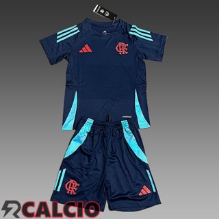 Insieme T Shirt Allenamento Flamengo Bambino Blu Scuro 2025/2026