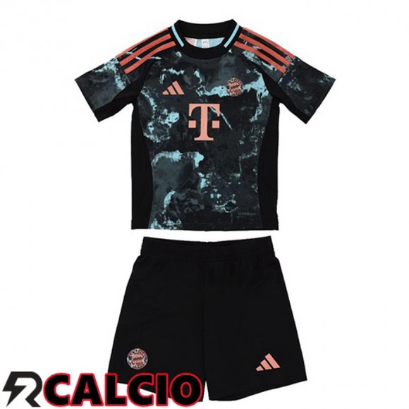 Seconda Maglia Bayern Monaco Bambino Nero 2024/2025