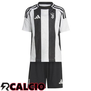 Prima Maglia Juventus Bambino Nero Bianco 2024/2025  Prima Maglia Juventus Bambino Nero Bianco 2024/2025