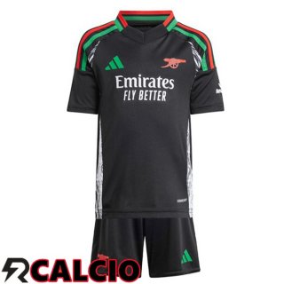 Seconda Maglia Arsenal Bambino Nero 2024/2025