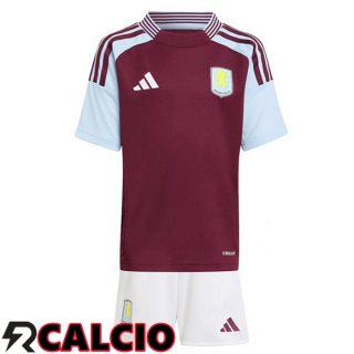 Prima Maglia Aston Villa Bambino Rosso 2024/2025