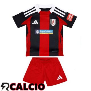 Seconda Maglia Fulham FC Bambino Rosso Nero 2024/2025