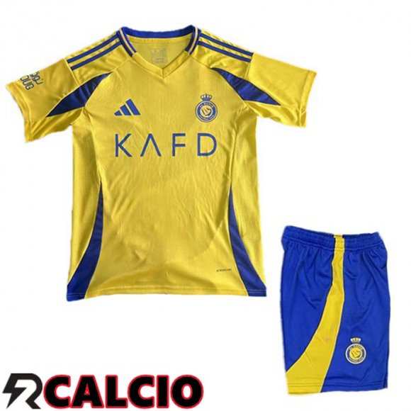 Prima Maglia Al-Nassr FC Bambino Giallo 2024/2025  Prima Maglia Al-Nassr FC Bambino Giallo 2024/2025