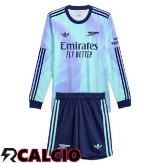 Terza Maglia Arsenal Bambino Manica Lunga Blu 2024/2025