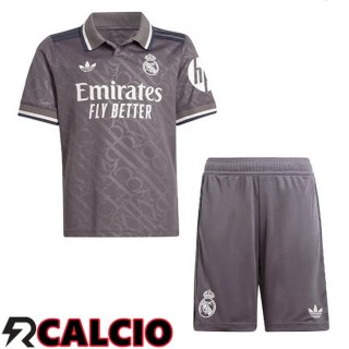 Terza Maglia Real Madrid Bambino Grigio 2024/2025