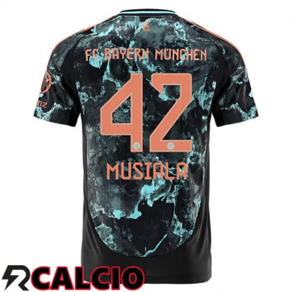 Seconda Maglia Bayern Monaco (Musiala 42) Nero 2024/2025  Seconda Maglia Bayern Monaco (Musiala 42) Nero 2024/2025