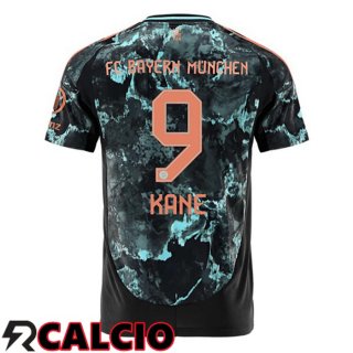 Seconda Maglia Bayern Monaco (Kane 9) Nero 2024/2025  Seconda Maglia Bayern Monaco (Kane 9) Nero 2024/2025