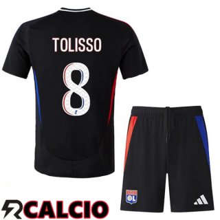 Seconda Maglia Lione OL (TOLISSO 8) Bambino Nero 2024/2025