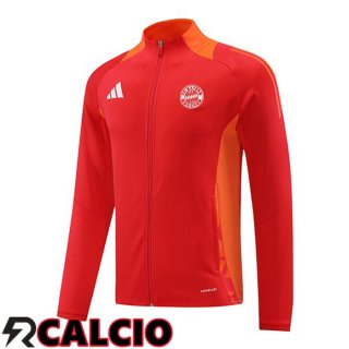 Giacca Calcio Bayern Monaco Rosso 2024/2025  Giacca Calcio Bayern Monaco Rosso 2024/2025