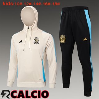 Insieme Giacca Con Cappuccio Tuta Argentina Bambino Giallo 2024/2025  Insieme Giacca Con Cappuccio Tuta Argentina Bambino Giallo 2024/2025