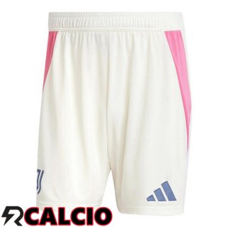 Seconda Pantaloncini Calcio Juventus Bianco 2024/2025  Seconda Pantaloncini Calcio Juventus Bianco 2024/2025