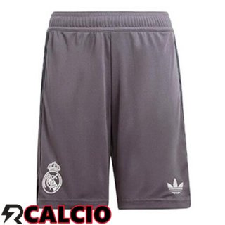Terza Pantaloncini Calcio Real Madrid Grigio 2024/2025  Terza Pantaloncini Calcio Real Madrid Grigio 2024/2025