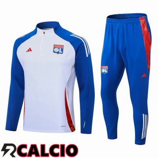 Insieme Tuta Calcio Lione OL Bianco Blu 2024/2025