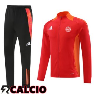 Insieme Tuta Calcio - Giacca Bayern Monaco Rosso 2024/2025