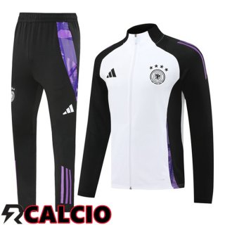 Insieme Tuta Calcio - Giacca Germania Bianco 2024/2025  Insieme Tuta Calcio - Giacca Germania Bianco 2024/2025