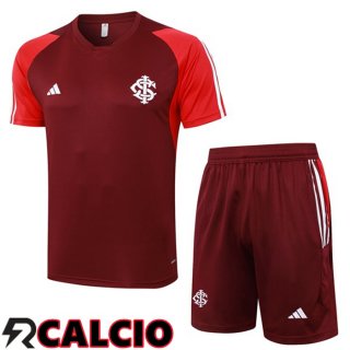 Insieme T Shirt Allenamento Flamengo + Pantaloncini Rosso 2024/2025
