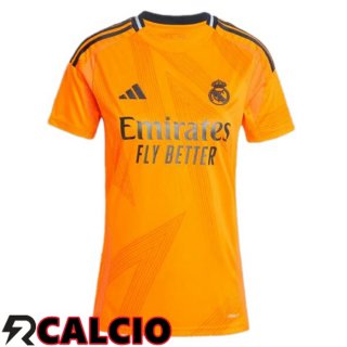 Seconda Maglia Real Madrid Donna Arancia 2024/2025