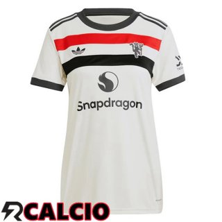Terza Maglia Manchester United Donna Bianco 2024/2025  Terza Maglia Manchester United Donna Bianco 2024/2025