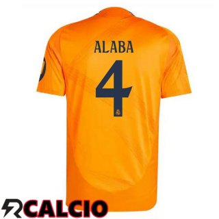 Seconda Maglia Real Madrid (Alaba 4) Arancia 2024/2025