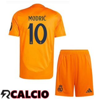 Seconda Maglia Real Madrid (Modrić 10) Bambino Arancia 2024/2025