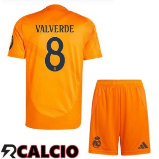 Seconda Maglia Real Madrid (Kroos 8) Bambino Arancia 2024/2025