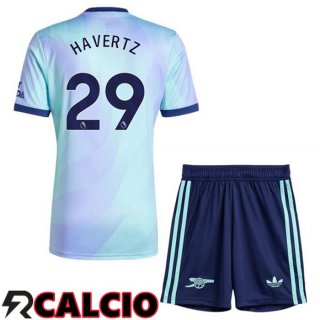 Terza Maglia Arsenal (HAVERTZ 29) Bambino Blu 2024/2025