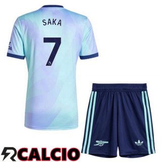 Terza Maglia Arsenal (SAKA 7) Bambino Blu 2024/2025