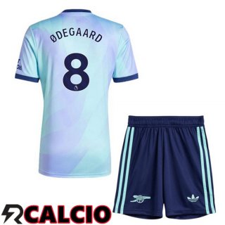 Terza Maglia Arsenal (ØDEGAARD 8) Bambino Blu 2024/2025