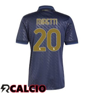 Terza Maglia Juventus (MIRETTI 20) Blu Reale 2024/2025  Terza Maglia Juventus (MIRETTI 20) Blu Reale 2024/2025