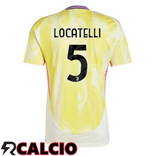 Seconda Maglia Juventus (LOCATELLI 5) Giallo 2024/2025  Seconda Maglia Juventus (LOCATELLI 5) Giallo 2024/2025