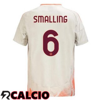 Seconda Maglia AS Roma (SMALLING 6) Bianco 2024/2025