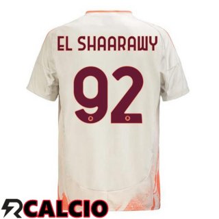 Seconda Maglia AS Roma (EL SHAARAWY 92) Bianco 2024/2025