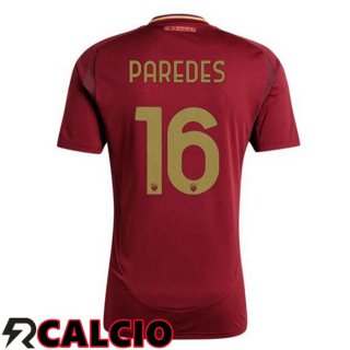 Prima Maglia AS Roma (PAREDES 16) Rosso 2024/2025