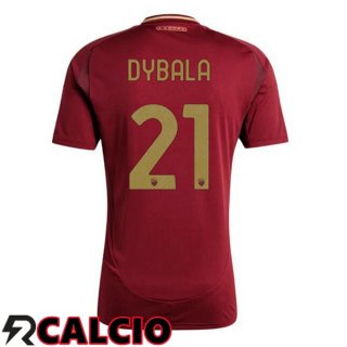 Prima Maglia AS Roma (DYBALA 21) Rosso 2024/2025