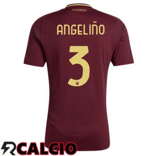Prima Maglia AS Roma (ANGELIÑO 3) Rosso 2024/2025